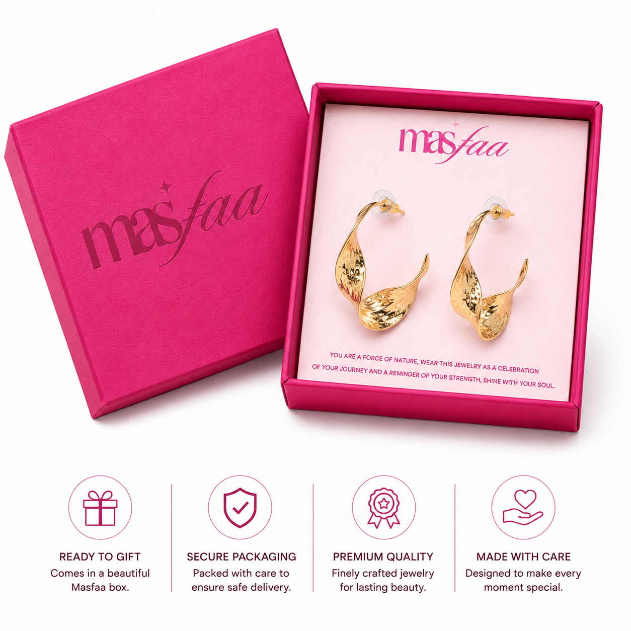 Twisted Leaf Hoops