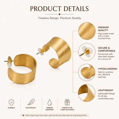 Minimal Luxe Hoop Earrings