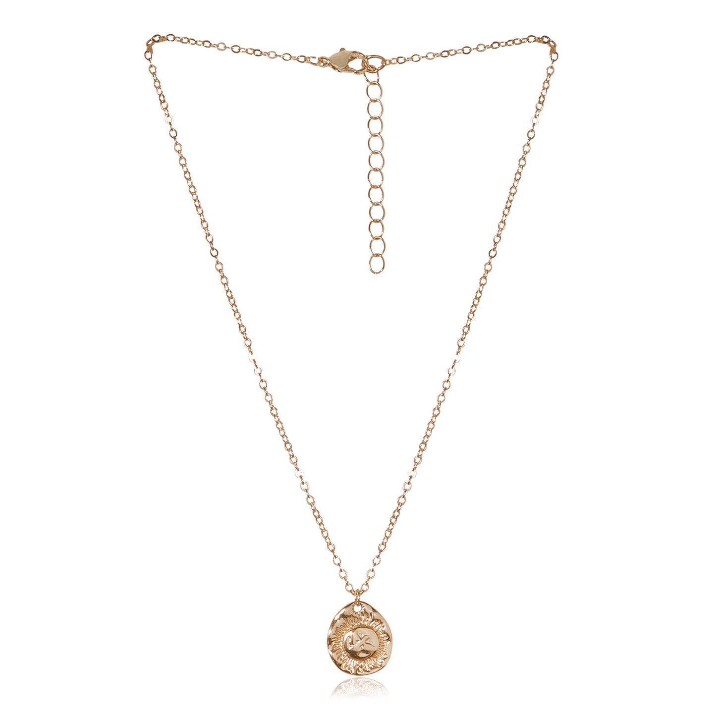 Sunshine Coin Charm Necklace