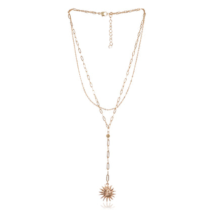 Celestial Sun Pendant Necklace