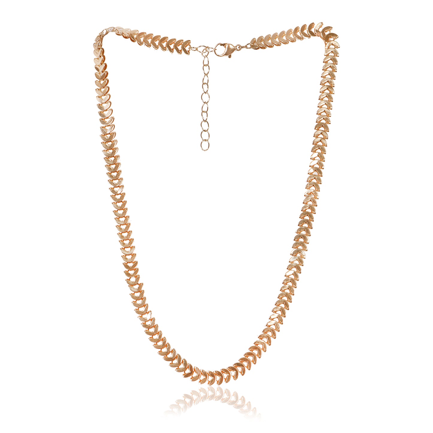 Luxe Fishbone Link Necklace