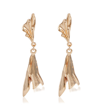 Sculpted Cascade Drop Earrings