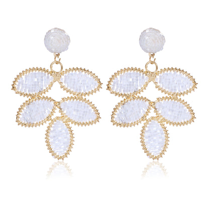 Pearl Mist Leaf Earrings