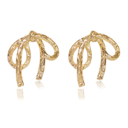 Luxe Bow Metal Earrings