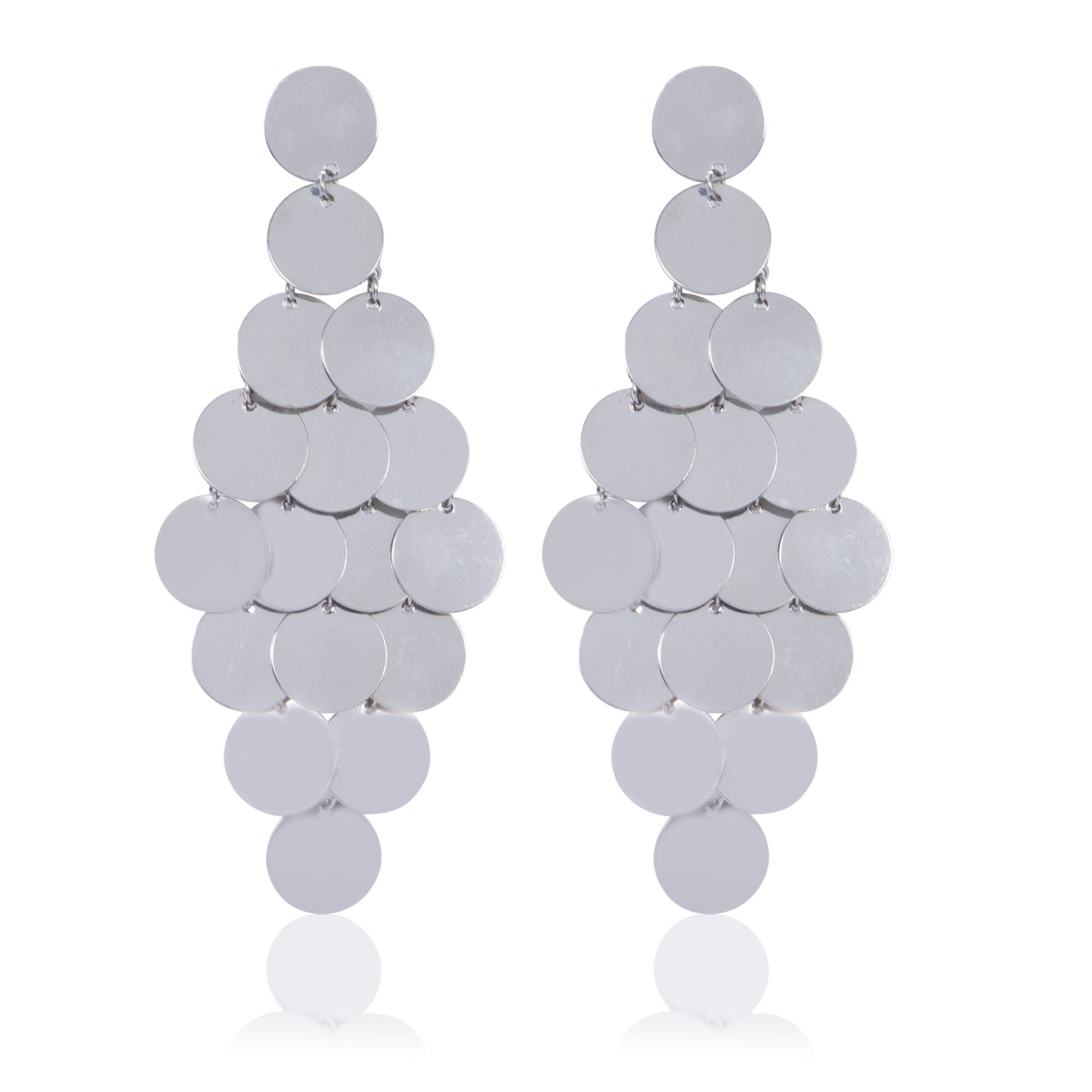 Silver Glam Dangle Earrings