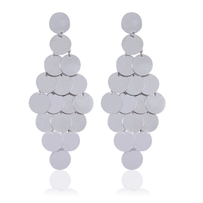 Silver Glam Dangle Earrings