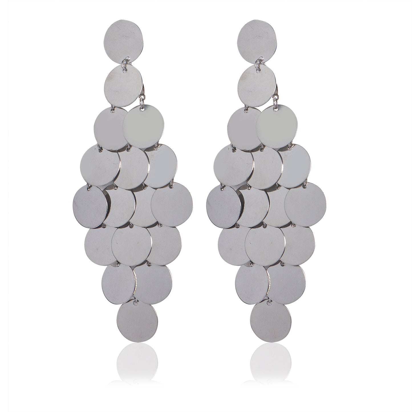 Silver Glam Dangle Earrings