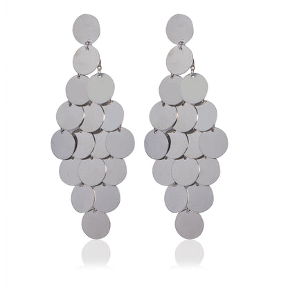 Silver Glam Dangle Earrings