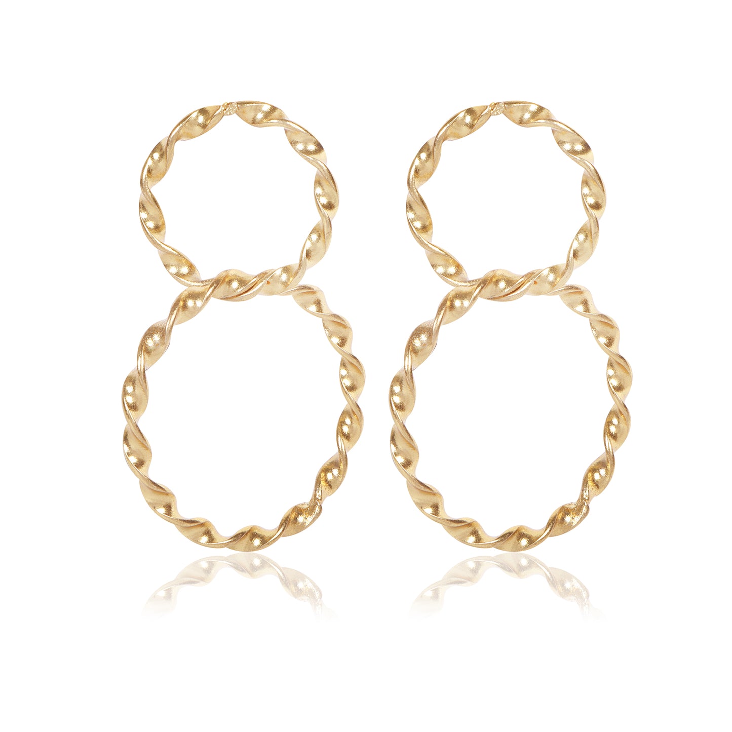 Spiral Glow Drop Earrings