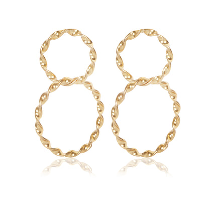 Spiral Glow Drop Earrings