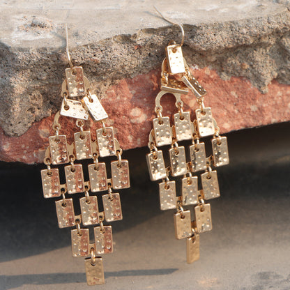Luxe Layered Tile Earrings