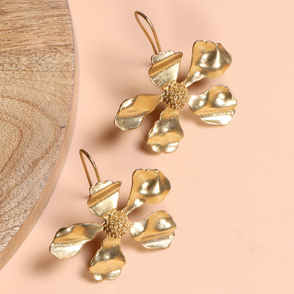 Luxe Petal Flower Earrings