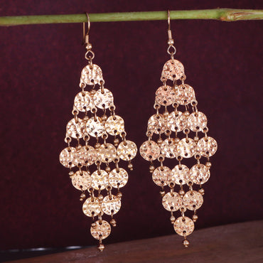 Golden Disc Earrings