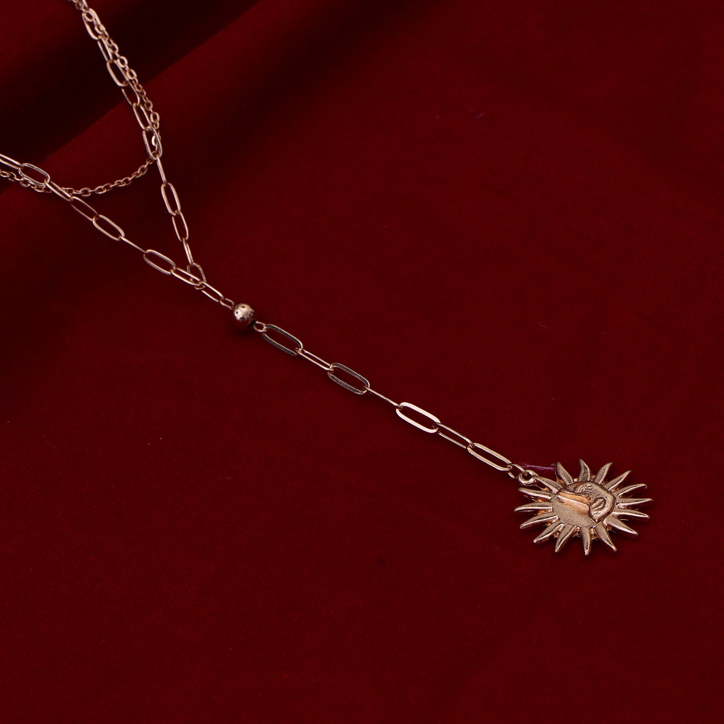 Celestial Sun Pendant Necklace