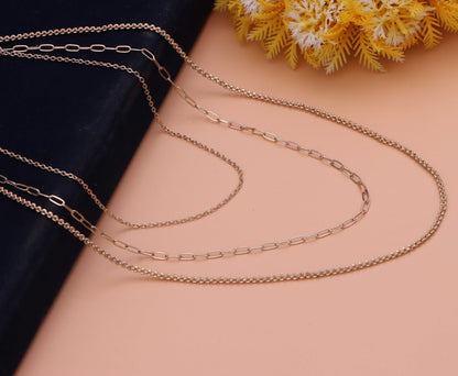 Minimal Luxe Double Chain Necklace