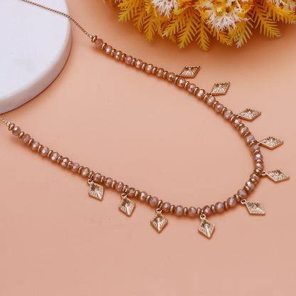 Pearl Charm Dangle Necklace