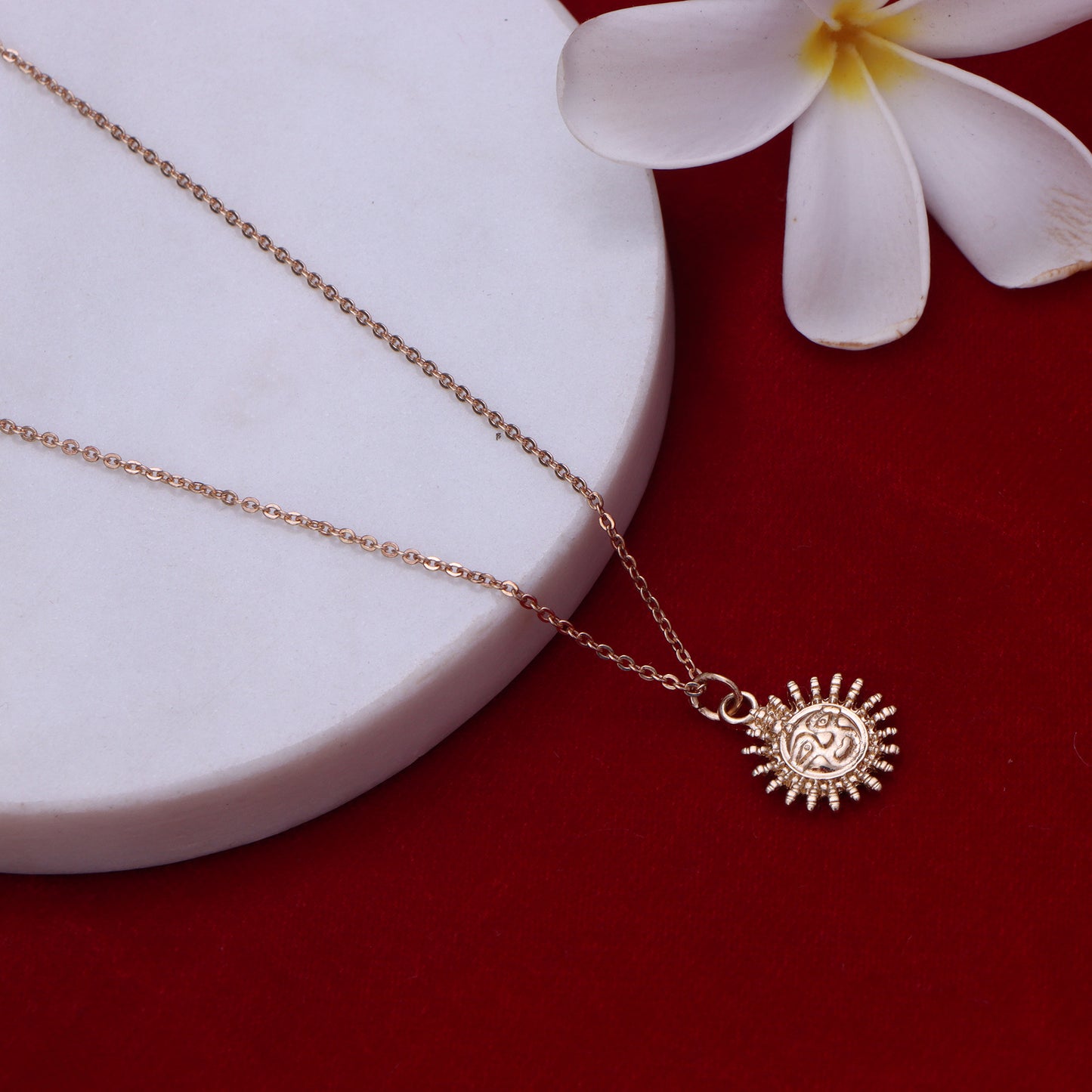 Om Sun Necklace