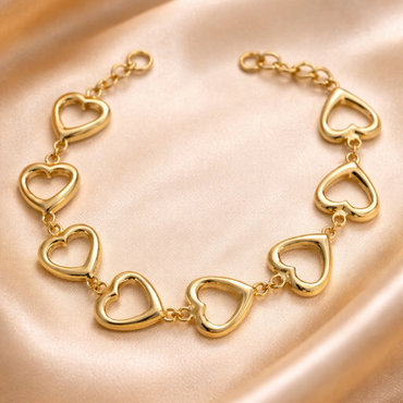 Gold Heart Charm Necklace