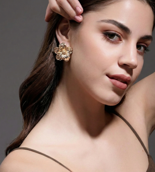 Golden Blossom Earrings
