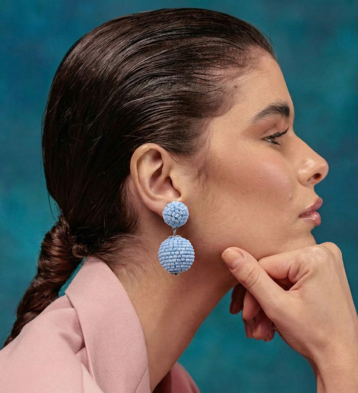 Pastel Bead Drop Earrings