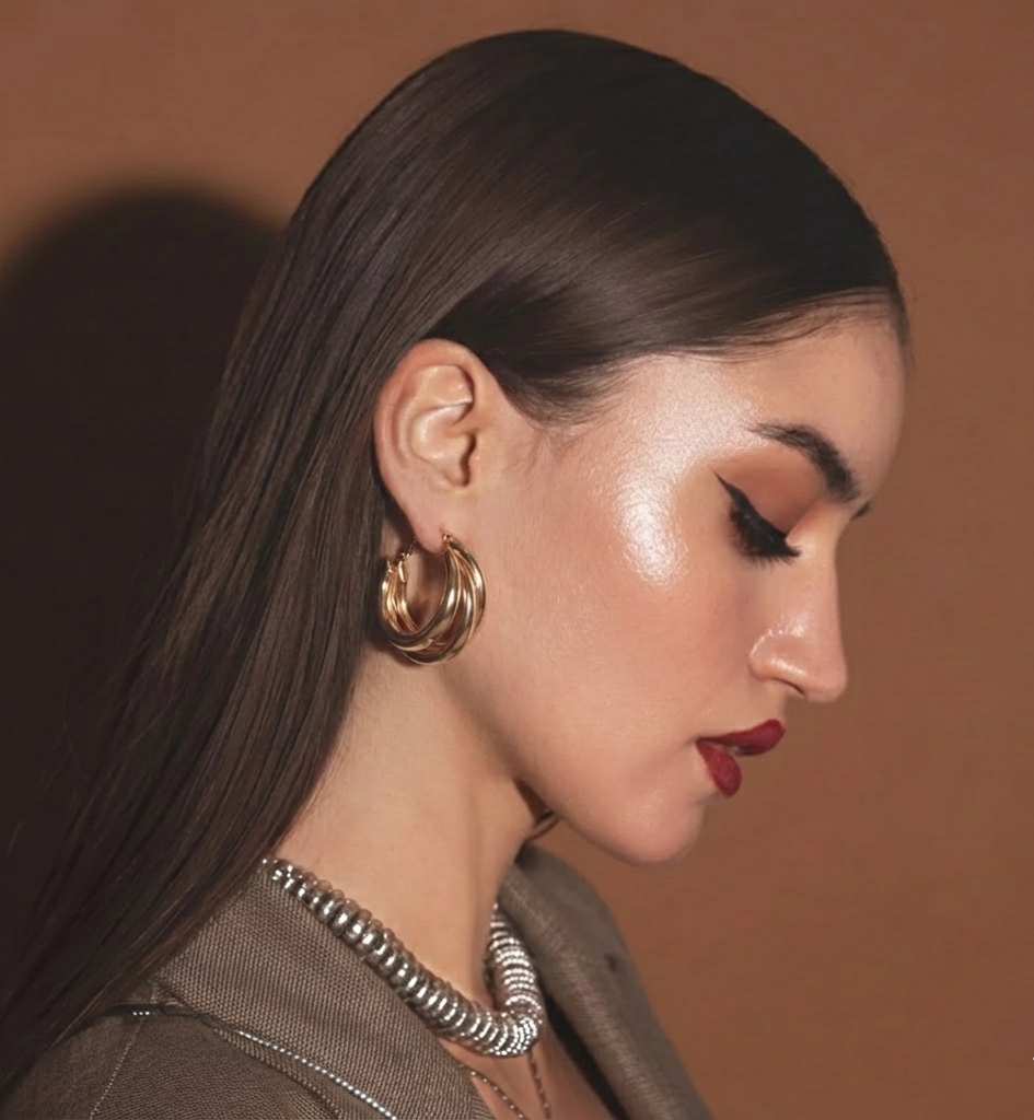 Chic Triple Band Hoops