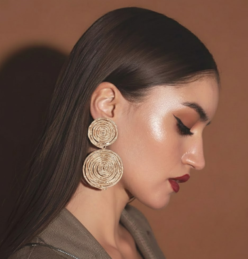 Twirl Design Earrings