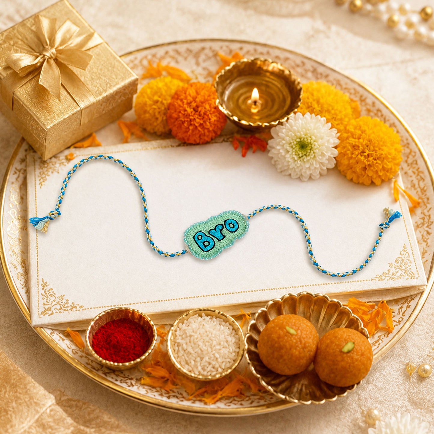 Stylish Bro rakhi for brother Raksha Bandhan celebration