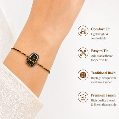 Lightweight designer rakhi for brother festive gifting