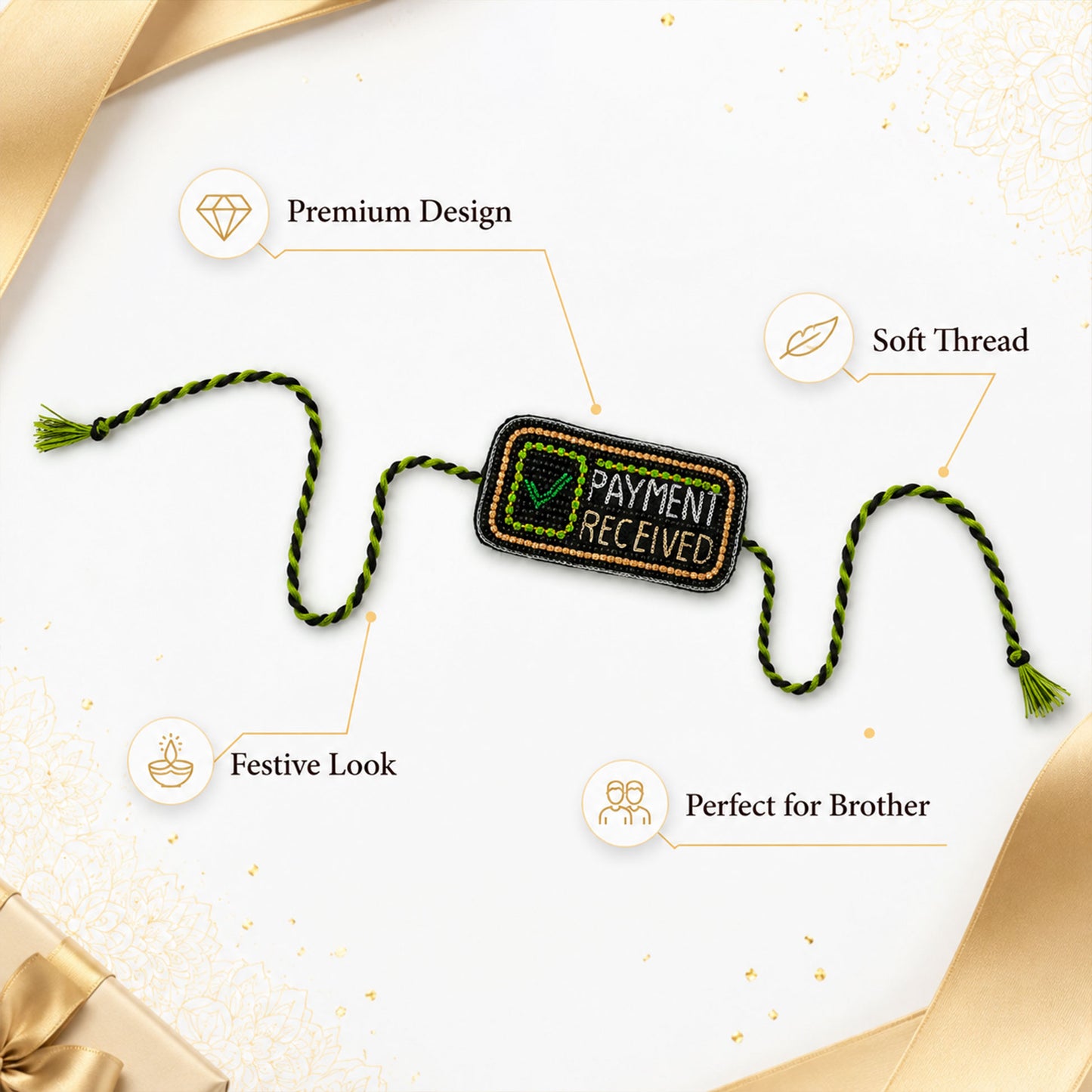 Funny designer rakhi for brother Raksha Bandhan celebration