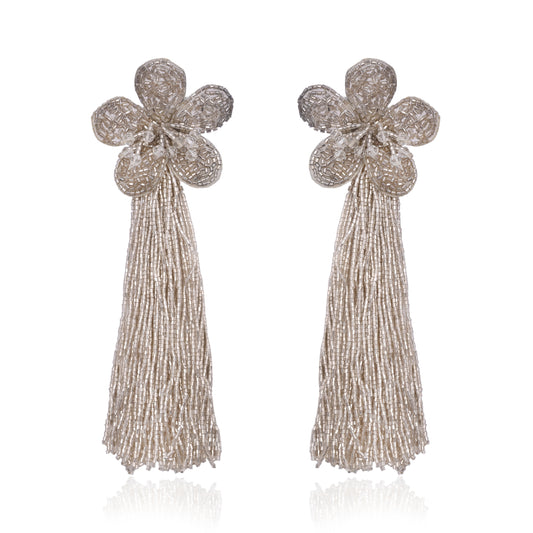 Petal Tassel Party Earrings