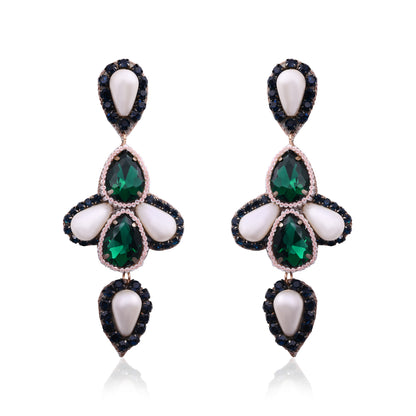 Emerald Drop Luxury Earrings