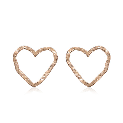 Minimal Heart Outline Earrings