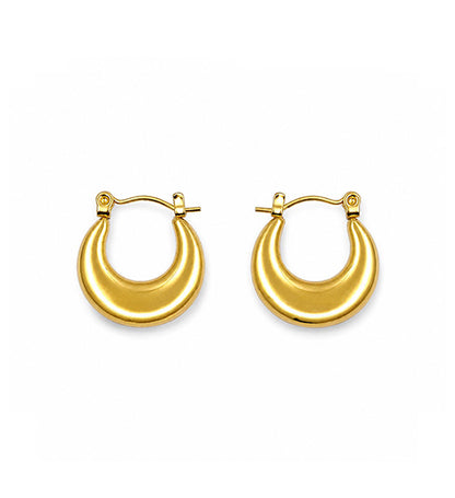 Gold Chunky Hoop Earrings