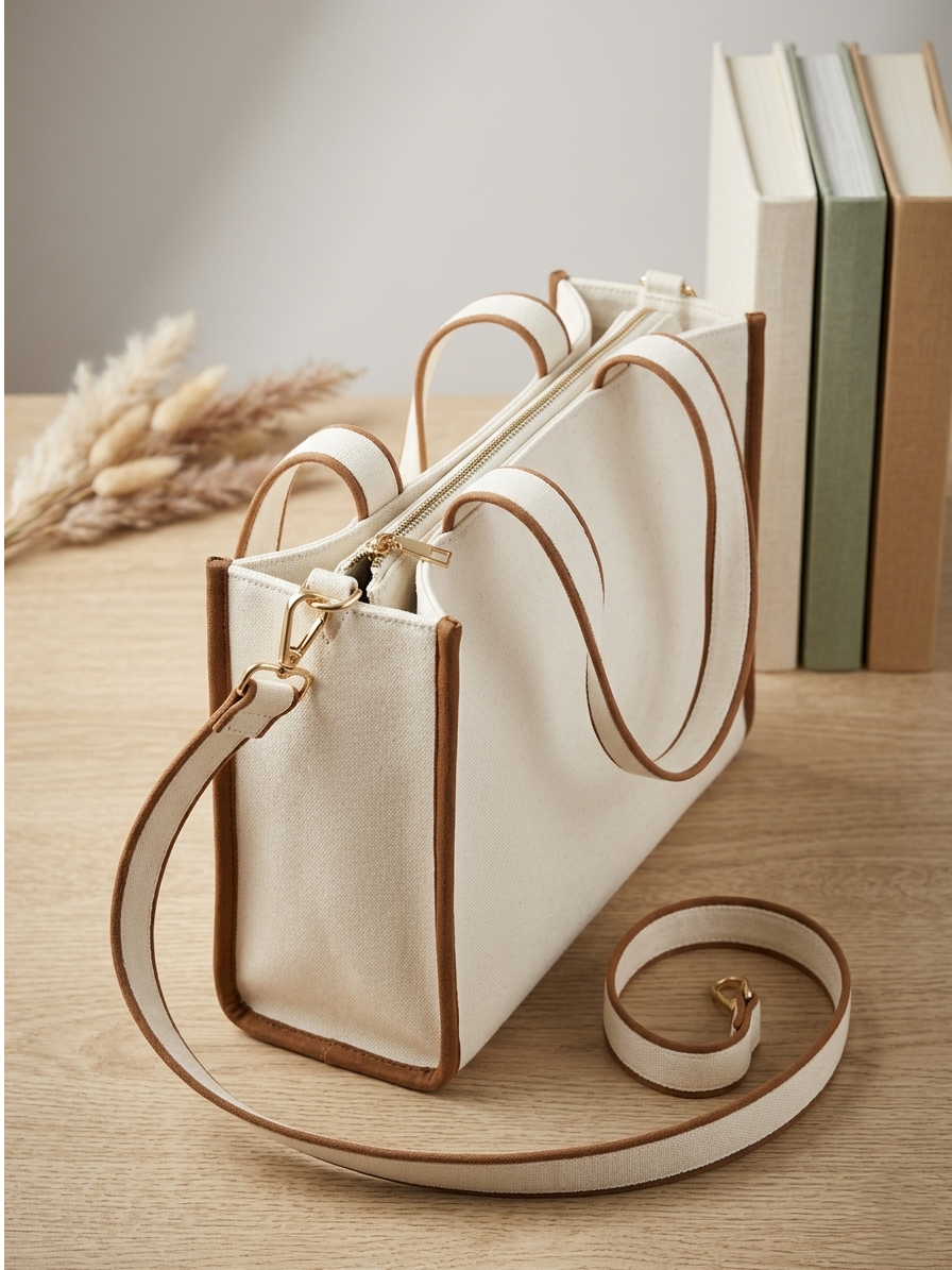 The Masfaa "Aria" Contrast Tote