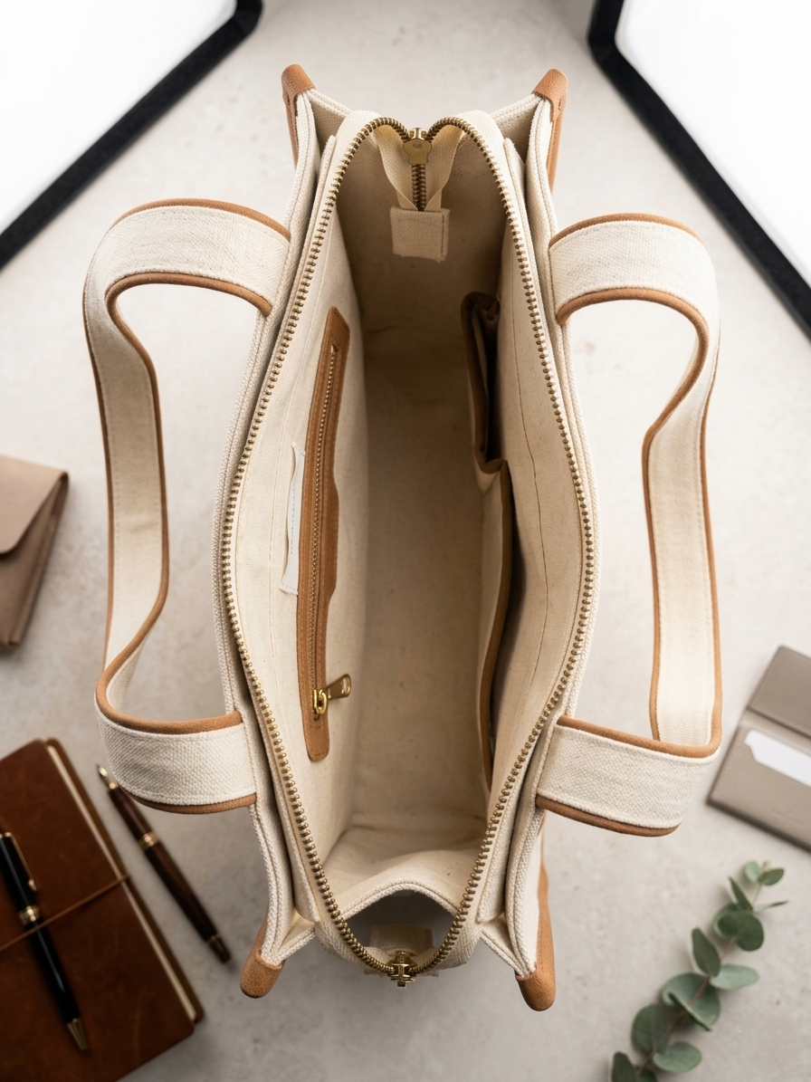 The Masfaa "Aria" Contrast Tote