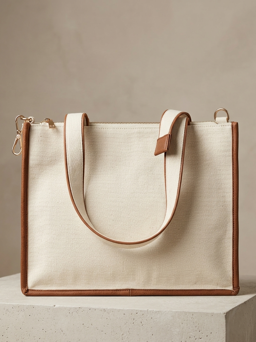 The Masfaa "Aria" Contrast Tote