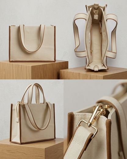 The Masfaa "Aria" Contrast Tote