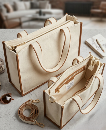 The Masfaa "Aria" Contrast Tote