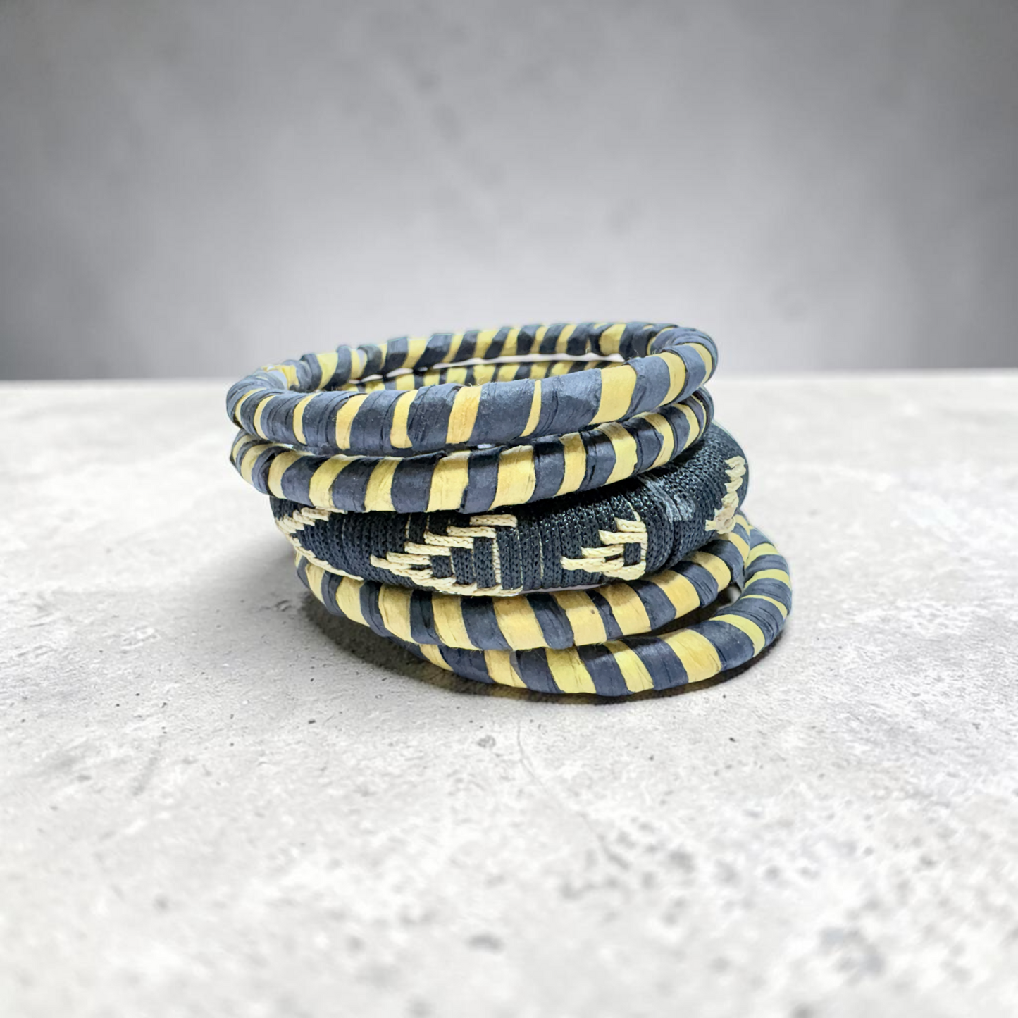 Nomad Woven Bangle Stack