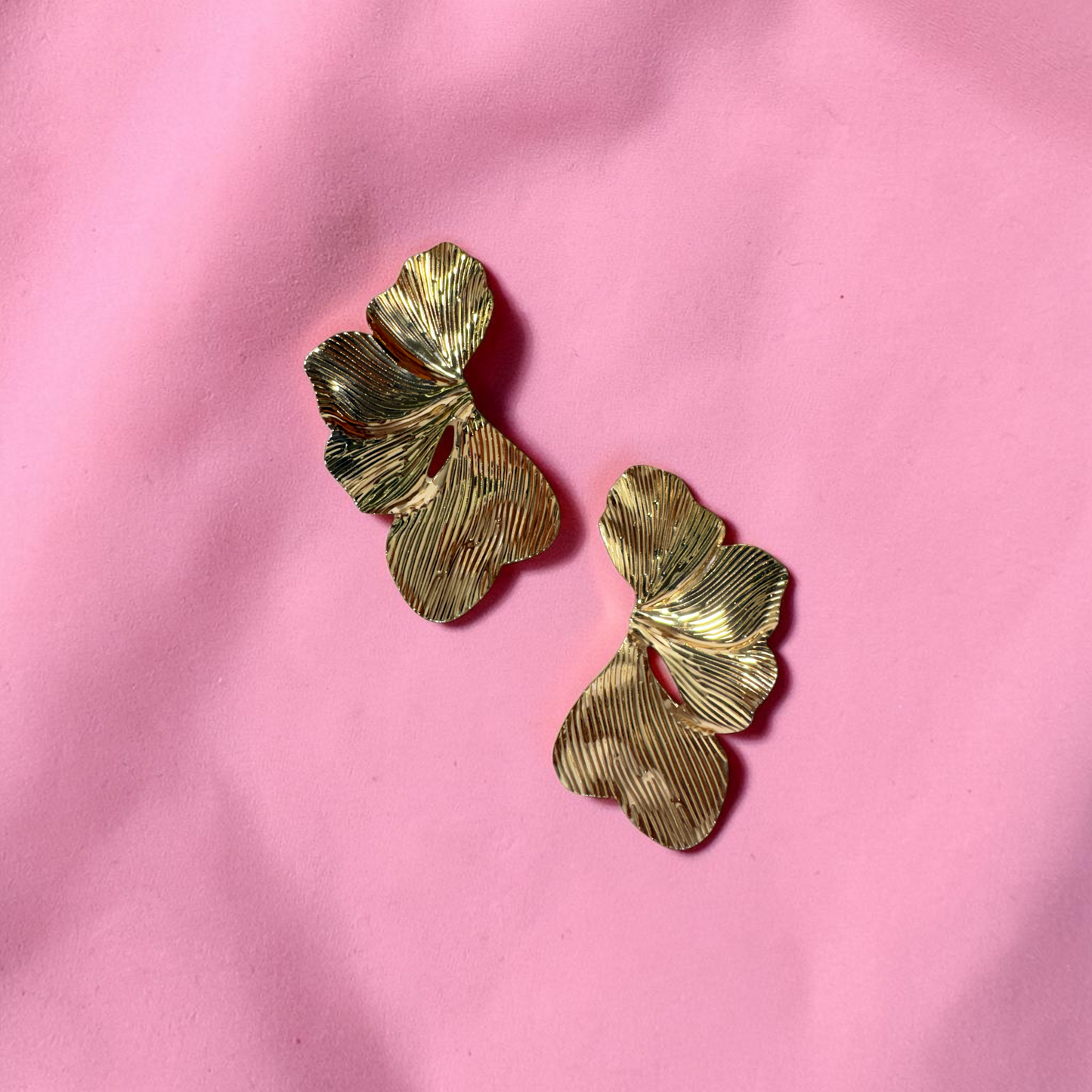 Ginkgo Glow Statement Studs