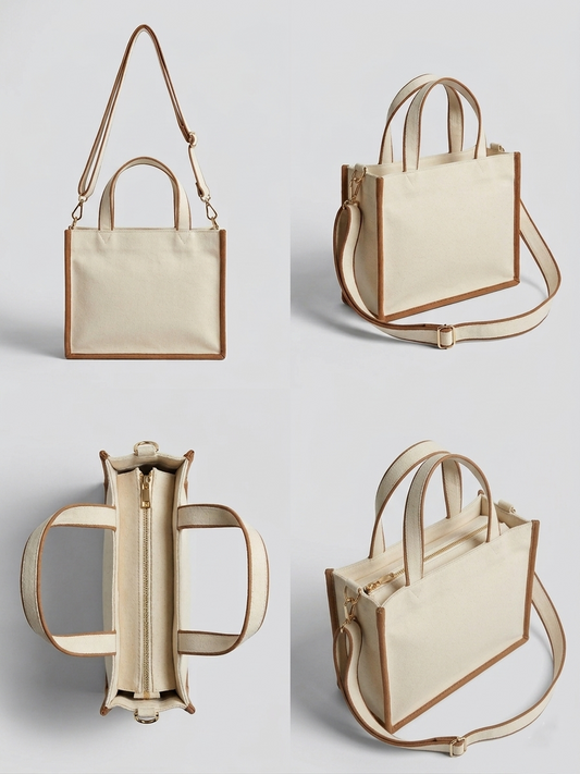 The Masfaa "Aria" Contrast Tote