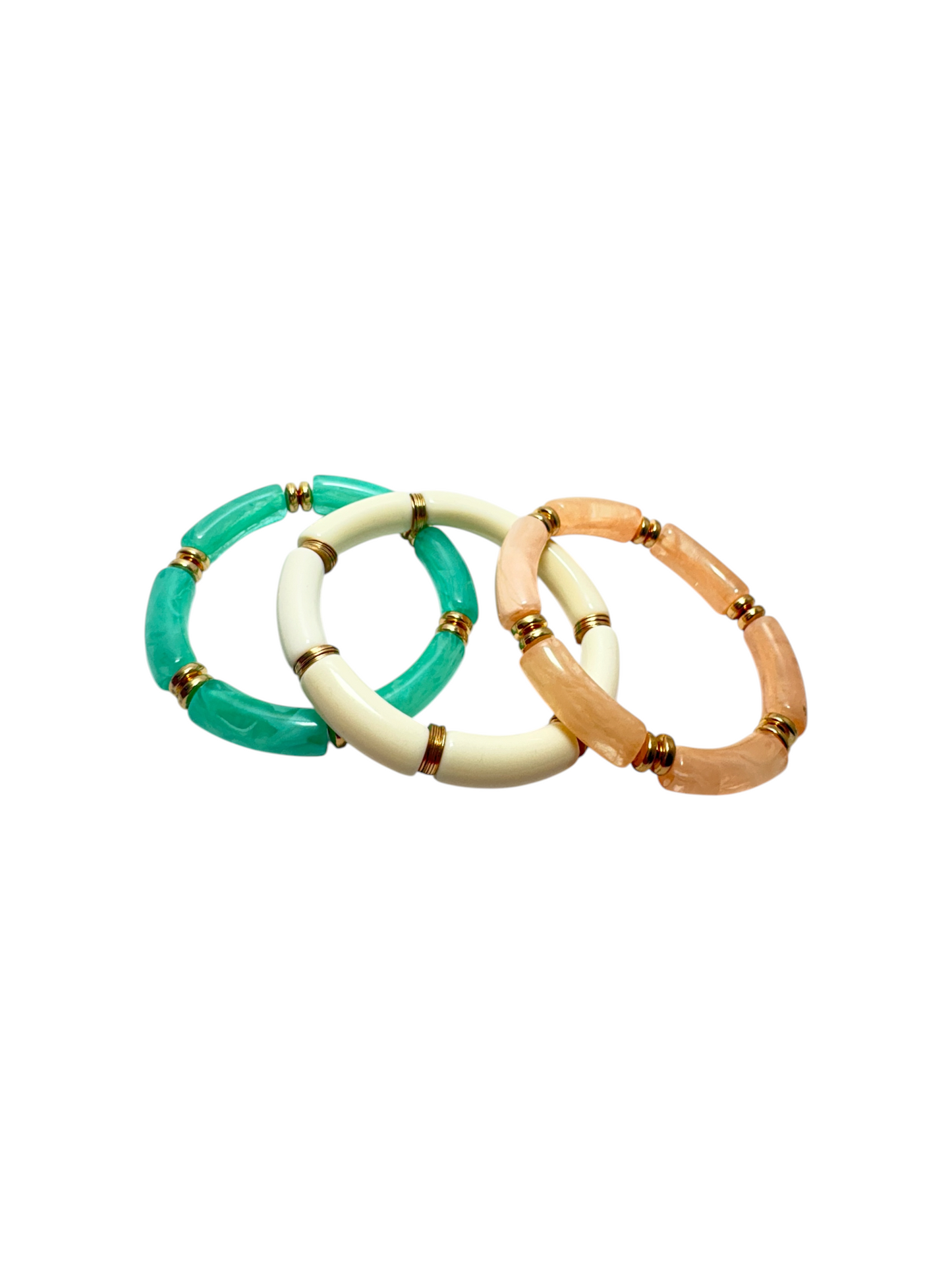 Capri Bamboo Bangle Stack