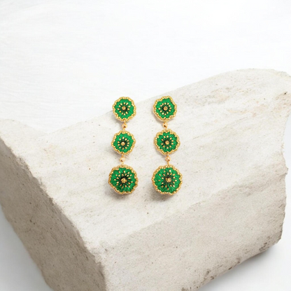 The Zari Bloom Drop Earrings