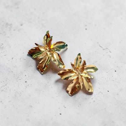 Gilded Lily Statement Studs