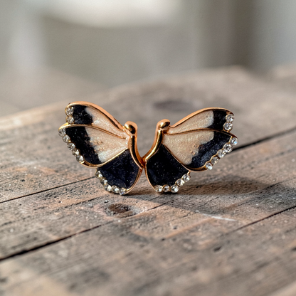 The Monarch Enamel Studs (Butterfly)