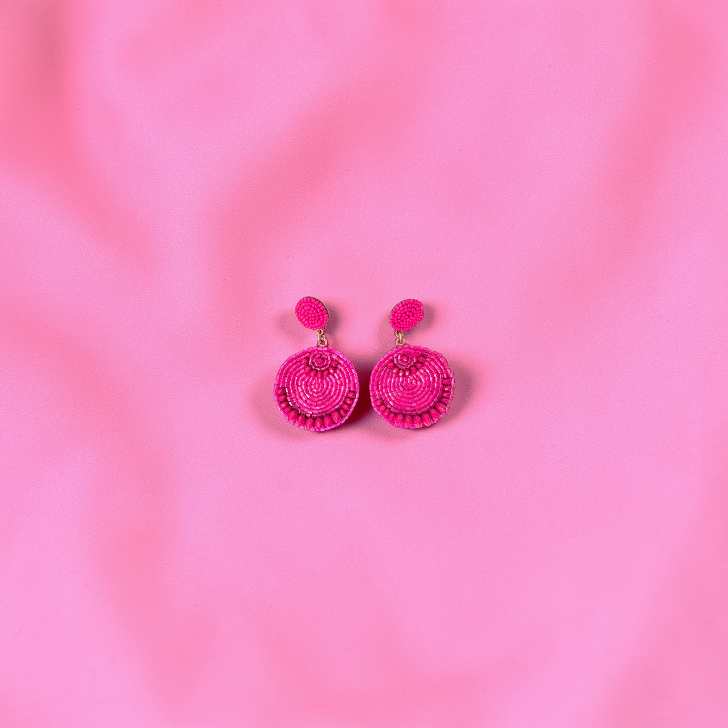 Petal Pink Mandala Earrings