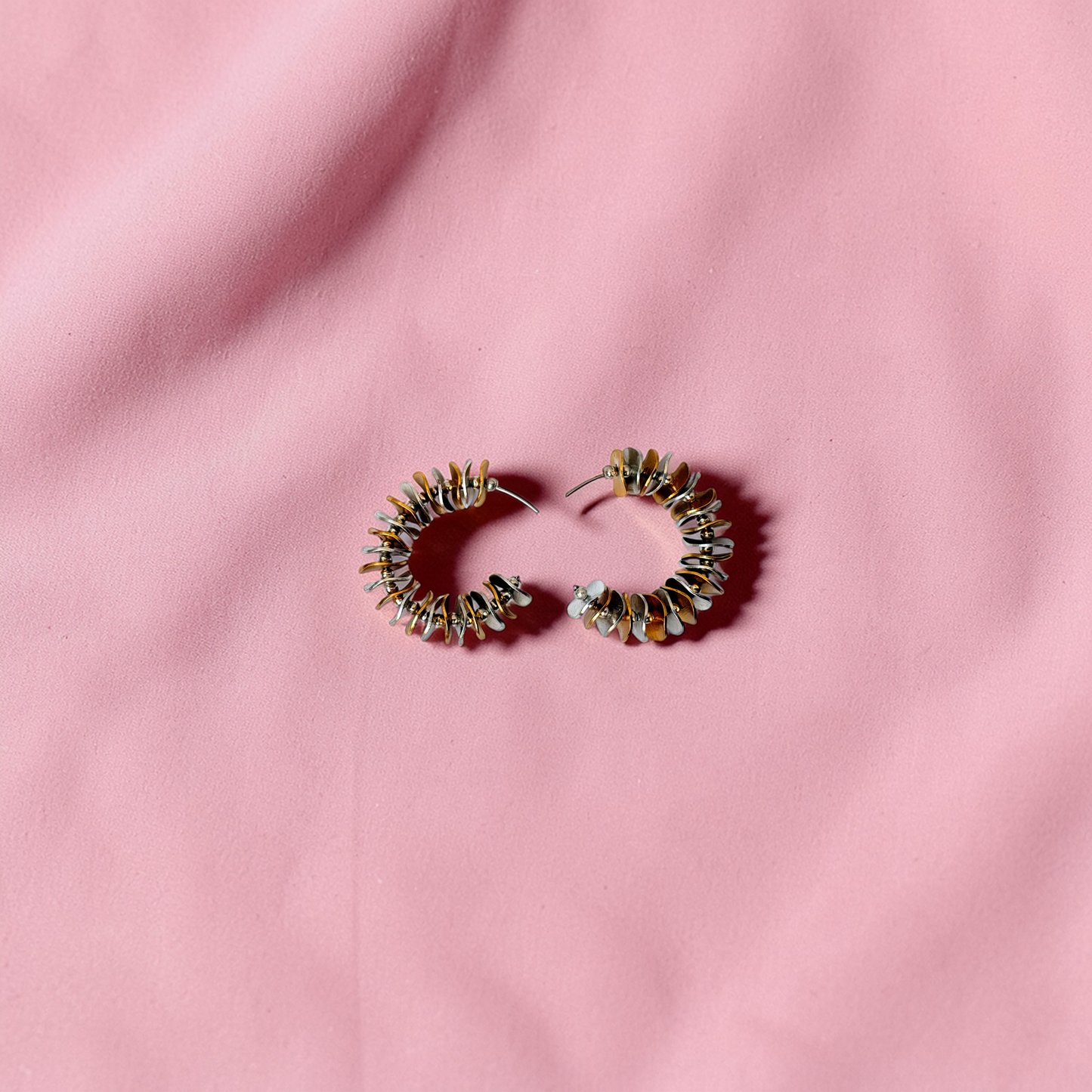 Dual Tone Textured Hoop