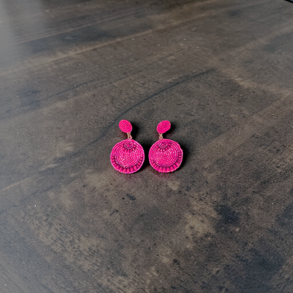 Petal Pink Mandala Earrings