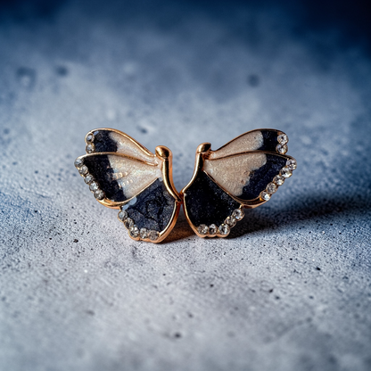 The Monarch Enamel Studs (Butterfly)