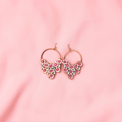 Floral Crystal Hoop